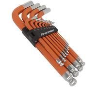 Sealey Allen Key Hex Set Premier 13pc Anti-Slip Jumbo Ball-End Imperial AK71870