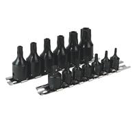 Sealey 13Pce 1/4" & 3/8" Impact Torx Tamperproof,Security,Star Socket Set,AK5585