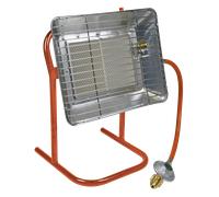 Sealey 14.330BTU/HR Space Warmer Propane Heater With Stand 1.5m Gas Hose LP14