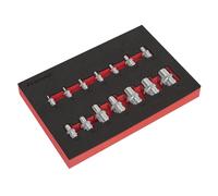 Sealey AK61807 Trx-Star* Socket Set 14Pc 1/4in 3/8in & 1/2inSq Drive