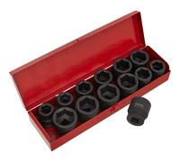 Sealey 14 Piece 3/4" Drive Hexagon Impact Socket Set Metric and Imperial