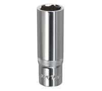 Sealey 14mm 3/8" Drive Deep Walldrive Socket Fully Polished Finish Tool Sp3814D