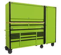 Sealey 15 Drawer Wooden Worktop Trolley, Hutch and Locker Combo