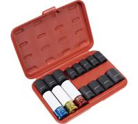 Sealey 15 Piece 1/2" Drive Impact Socket and Wheel Nut Remover Set 1/2"