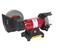 Sealey 150mm Bench Grinder With 200mm Wet Stone 250W Induction Motor Sm521