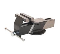 Sealey 150mm Steel Fabricated Bench Mounting Vice With Anvil At Rear S01083
