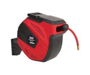 SEALEY 15m ø10mm ID Automatic Rewind Wall Mounted Air Compressor Hose Reel SA822