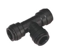 Sealey 15mm Equal Tee With Divide Main Pipe Run Pack Of 5 - Black Cas15Et