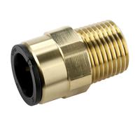 Straight Adaptor 15mm x 1/2"BSPT Brass (John Guest Speedfit® - MM011504N) | CAS1