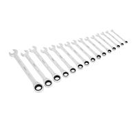 Combination Ratchet Spanner Set 15pc Metric