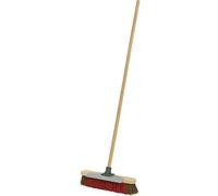Sealey BM16SC Heavy-Duty Stiff/Hard Bristle Broom With Scraper 16in(405Mm)