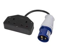 Worksafe 16A/13A Twin Trailing Socket & Cable Set