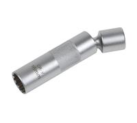 Sealey 16mm Spark Plug Socket with Universal Joint 3/8"Sq Drive 12 Point AK6571