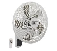 Sealey SWF18WR Remote Control Wall Fan 3 Speed 18"