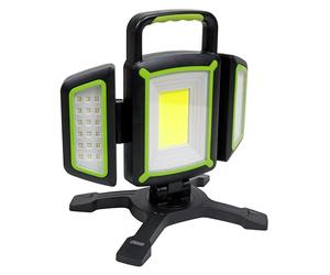 Sealey 18W COB & 9W SMD LED Rechargeable Flexible Floodlight, 1500lm, Built-in Power Bank - LED18WFL