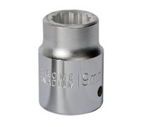 Sealey 19mm 3/4"Sq Drive Standard WallDrive Socket 12pt Chrome S34/19