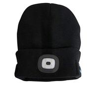 Sealey 1W SMD LED USB Rechargeable Beanie Hat with Wireless Headphones - LED185W