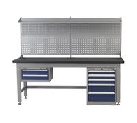 Sealey 2.1M Complete Industrial Workstation Cabinet Combo Api2100Comb02