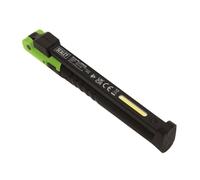 Sealey 2 COB & 1 SMD LED Rechargeable Slim Folding Pocket Light - Green - LED01G