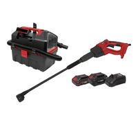 Sealey 2 Pce Portable Cordless Pressure Washer Vacuum Cleaner Cleaning Tool Kit