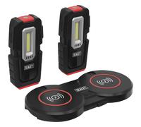 Sealey Inspection Light 3W COB & 1W SMD LED (x2) & Double Wireless Charging Base - LEDWCBCOMBO3