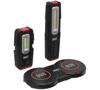 Sealey 2 Piece Inspection Light Set with Wireless Charging Base Black / Red