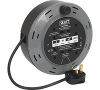 Sealey 2 Socket Cable Reel Cassette 240v 10m