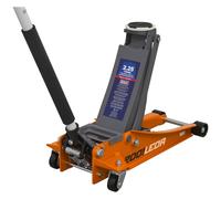 Sealey 2001LEOR Trolley Jack 2 tonne Low Entry Rocket Lift Orange