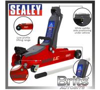 Sealey 2 Tonne Low Profile Trolley Jack Hydraulic Lift Heavy Duty Car Floor Red