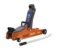 Sealey 2 Tonne Trolley Jack, Car Jack, Low Profile Short Chassis - Orange - 1020LEO