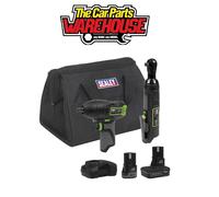Sealey 2 x 10.8V SV10.8 Series Impact Wrench & Ratchet Wrench Kit - CP108VCOMBO6