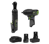 Sealey 10.8v Cordless 3/8" Drive Impact and Ratchet Wrench Kit 1 x 2ah & 1 x 4ah Li-ion Charger Bag