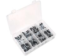 Sealey AB074BR Rivet Assortment 200Pc Black Anodised