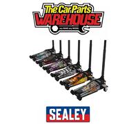 Sealey Low Entry Custom Design Trolley Jack with Rocket Lift 2 Tonne - Black