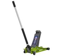 Sealey 2001Lehv Trolley Jack 2Tonne Low Entry Rocket Lift Hi-Vis Green