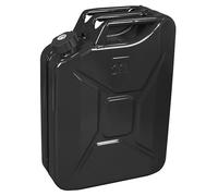 Sealey 20L Screw Cap Metal Jerry Can - Black - JC20SCB