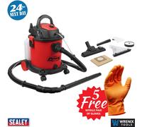 Sealey 20L Valeting Machine Wet & Dry with Accessories 1400W/230V PC310