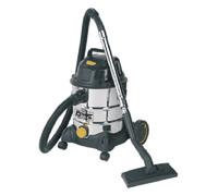 Sealey 20L Wet & Dry Industrial Vacuum Cleaner 1250W/110V Stainless Drum PC200SD