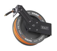 Sealey 20m Retractable High Vis Hybrid Air Hose Steel Reel 10mm ID SA85HY