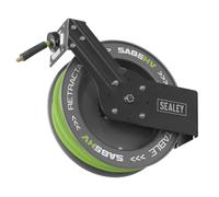 Sealey 20m Retractable High Visibility PVC Air Hose Steel Reel 10mm ID SA85HV