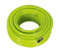 Sealey 20m x Ø8mm High-Visibility Air Hose with 1/4" BSP Unions - AHFC20