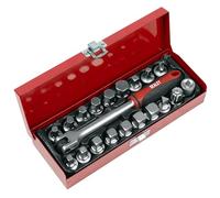 Sealey 20pc Oil Drain Plug Key Set 3/8"Sq Drive - AK759