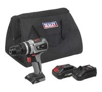 Sealey CP20VDDX 20v Cordless Brushless Combi Drill 1 x 2ah Li-ion Battery Charger Bag