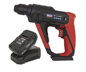 Sealey 20V 2Ah SV20 Series SDS Plus Cordless Rotary Hammer Drill Kit - CP20VSDSKIT1