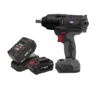 Sealey 20V 2X4Ah 1/2" Square Drive 700Nm Brushless Impact Wrench Kit Cp20Vpiwkit