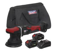 Sealey 20V Sv20 Series 125mm Cordless Orbital Polisher 2X 4Ah Cp20Vopkit2