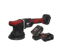 Sealey 20V SV20 Series Ø125mm Cordless Orbital Polisher Kit - 2 Batteries - CP20VOPKIT2