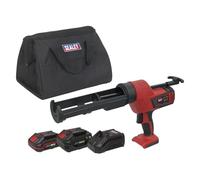Sealey 20V SV20 Series Cordless 310ml Caulking Gun Kit- 2 Batteries - CP20VCGKIT