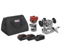 Sealey 20V SV20 Series Cordless Trimming Router Kit - 2 Batteries