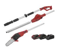 Sealey CP20VTPCOMBO 20V Cordless Telescopic Hedgetrimmer + Chainsaw Ki